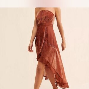 BRAND NEW COPPER ANTHROPOLOGIE DRESS